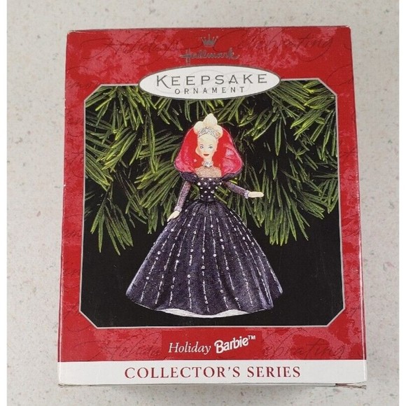Hallmark Other - Hallmark Ornament Holiday Barbie 6th In Series 1997 25th Anniversary